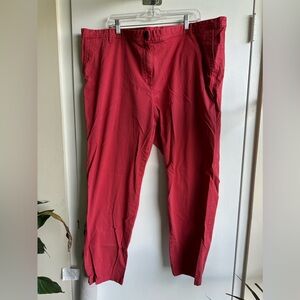 Talbots women’s size 22. Never worn. Coral (washed red) Girlfriend Chino